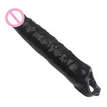 Load image into Gallery viewer, Blush Performance - Ultra Soft Penis Sheath Extender - Extend Your Penis 2&quot; - Thicken Up to 2.5&quot;- Pleasure Enhancing Ribbing - Your Partner Will Be Satisfied - Sex Toy for Men Couples - Black
