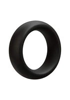 Doc Johnson OptiMALE - Tapered C-Ring - Stretchy Silicone - 40mm Unstretched Inner Diameter - Rounded Edges - Won't Dig Into Skin - Black