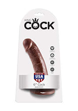 Load image into Gallery viewer, Pipedream King Cock Dildo, Brown, 6 Inch
