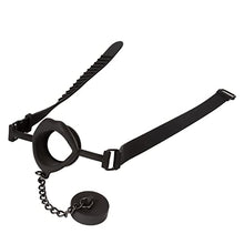 Load image into Gallery viewer, CalExotics Scandal Silicone Stopper Gag - BDSM Fetish Play Toy for Couples  Sexy SM Bondage Restraint Lingerie  Black
