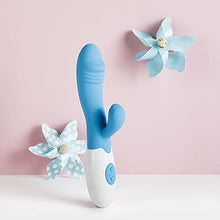 Load image into Gallery viewer, EIS Powerful Rabbit Vibrator - G-spot Vibrator and Clitoris Stimulator, 30 Vibration Settings - Skin-Friendly Silicone (Light Blue)
