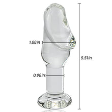 Load image into Gallery viewer, FST Glass Dildo Pleasure Wand Penis Crystal Anal Butt Plug for Men Women
