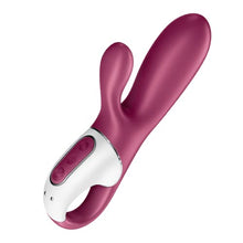 Load image into Gallery viewer, Satisfyer Hot Bunny Rabbit Vibrator with Warming Function and App Control - G-Spot and Clitoris Stimulation, Heated Vibrating Dildo - Compatible with Satisfyer App, Waterproof, Rechargeable
