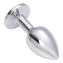 Load image into Gallery viewer, Small Anal Plug, Anal Toy Plug Beginner, Personal Sex Massager, Stainless Steel Butt Plug for Women Men Couples Lover, LightBlue
