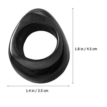 Load image into Gallery viewer, DOITOOL Pro Tools Massaging Ring Ox Horn Ring: Black Foot Massage Finger Rings Acupressure Ring Tool Foot Scraper Rings for Adult
