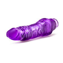 Load image into Gallery viewer, Blush B Yours Vibe #7 - Soft Realistic Multispeed Vibrating Dildo - 8.75 Inch Long, 1.75&quot; Wide - Flexishaft Body Conforms to Your Body - Waterproof Vibrator - Sex Toy for Women - Clear Purple
