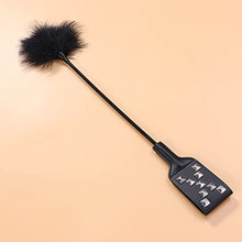 Load image into Gallery viewer, BESTOYARD Flirting Toy Spanking Whip Tickler Whip Teasing Paddle Whip Slappers Spanking Flirting Paddle Fetish Flogger Cosplay Whip for Lovers and Couples
