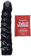 Load image into Gallery viewer, Doc Johnson Vac-U-Lock CodeBlack - Raging Hard-Ons - 8 Inch Dong (8 in. Long and 1.5 in. Wide) - F-Machine and Harness Compatible Dildo - Great For Pegging - Black
