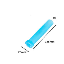 Load image into Gallery viewer, XL XXL Super Elastic Silicone Sleeve for Penis Extender Pump Silicone Glans Protector Cap Replacement Clamping Kit (Blue XL XXL)
