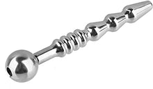 Load image into Gallery viewer, Beauty7 Ribbed Urethral Sound Beads Hollow Urethral Penis Plug Tube with Cum Thru Hole Medical Grade Stainless Steel Urinary Dilator Urethra Masturbation Rod
