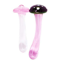 Load image into Gallery viewer, Anal Plug Butt Plugs Trainer, Smooth Glass Mushroom Pleasure Wand Dildos (Pink)
