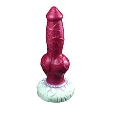 Load image into Gallery viewer, 9.65 Inch Silicone Made Artificial Wolf Dildo Multi Color Animal Style Suction Knotty
