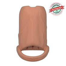 Load image into Gallery viewer, The Happy Wife Penis Sleeve | Cock Sheath | Male Girth Enhancement |Open Head for Sensitivity | Sexual Pleasure Enhancer for Men, Women &amp; Couples |Nude Color, Large Girth 4&quot; x 2.5&quot;
