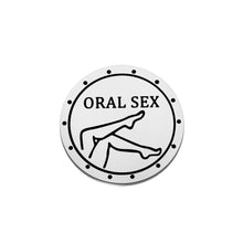 Load image into Gallery viewer, FAADBUK Naughty Tokens for Him Her Sex Token Valentines Day Gift Bedroom Tokens Game for Couple (Oral Sex)
