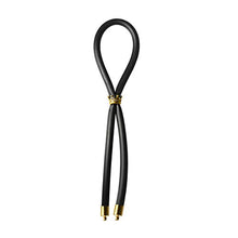 Load image into Gallery viewer, Bolo C-Ring Lasso Bead Silicone, Gold Crown, Black, 1.3 Ounce
