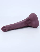 Load image into Gallery viewer, Dragon Dildo 6.8Inch Realistic Animal Dildo, Small Brown Silicone Proboscis Dildo Anal Plug Adult Toys for Beginners Women and Men Couples.
