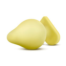 Load image into Gallery viewer, Blush Naughty Candy Heart - Smooth Satin Silicone Heart Shaped Bottom Anal Butt Plug Sex Toy for Men and Women - Yellow
