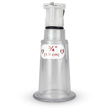 Load image into Gallery viewer, LeLuv Single Nipple Cylinder with Fitting for Natural Enhancement Vacuum Pumps Clear Polycarbonate Medium Single
