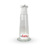 LeLuv Single Nipple Cylinder with Fitting for Vacuum Pumps Clear Polycarbonate Small Single