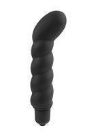 Nasswalk Anal Fantasy Ribbed P-Spot Silicone Vibe Waterproof, 4 Inch, Black