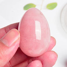 Load image into Gallery viewer, IDOBLO Women&#39;s Pink Crystal Egg Massage Egg Powder Crystal Facial Massager Facial Lifting Jade Massager,4.9X3.3CM Big
