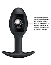 Load image into Gallery viewer, Pretty Love 3.34&quot; Silicone Anal Plug w/Ball - Black
