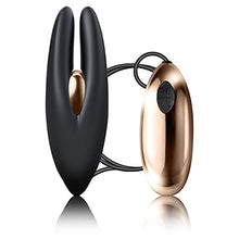 Load image into Gallery viewer, Rocks Off Mimosa - Clitoral &amp; erogenous Zone Stimulator Black/Rose Gold
