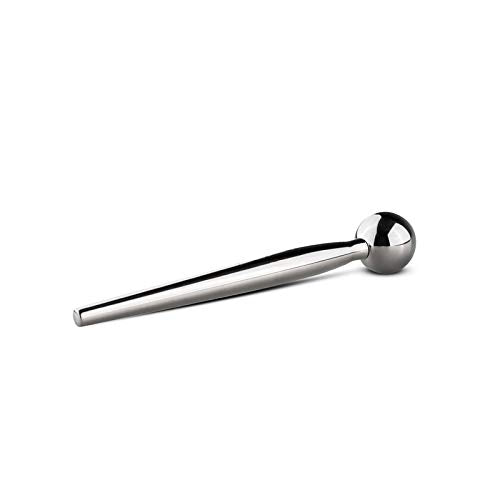 Sinner Gear Penis Plug Made of Metal, with Ball - ( Length 10 CM & Input 8 CM) Dilator for Extreme Adult Play - urethral Sounds