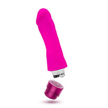 Load image into Gallery viewer, Blush Marco - 7.75&quot; Pure Platinum Cured Purio Liquid Silicone Vibrator Dildo - Satin Smooth Ultrasilk - 2&quot; Thick - IPX7 Waterproof - Tunable Rumbly Vibrations - 5 Yr Warranty - for Women - Pink
