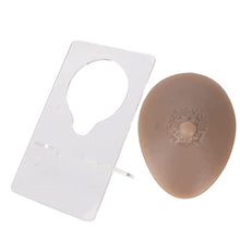 Load image into Gallery viewer, 3D Nipple Model - Soft Silicone Elastic Simulation Reusable Display Props Single Nipple Model with Stable Acrylic Holder for Teaching Demonstrations and Simulation Exercises (Deep Skin Color)
