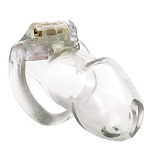 Load image into Gallery viewer, FYJENNICC 2Magiclockers Lightweight Premium Resin Chastity Device Male Cock Rings with Discreet Packing (Large, Transparent)
