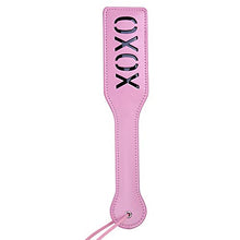 Load image into Gallery viewer, XOXO Spanking Paddle for Adults Sex Play, Venesun 12.8inch Total Length BDSM Faux Leather Paddle, Pink
