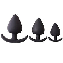 Load image into Gallery viewer, 5 Size Silicone Big Butt Plug Anal Sex Toys for Adults Men Woman Underwear Buttplug Dildo (Color : Black, Size : X-Large)
