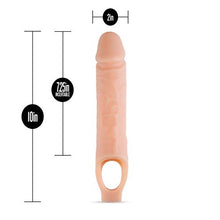 Load image into Gallery viewer, Performance Plus - Purio Silicone Cock Sheath Realistic Penis Enlargement Extender - Thicken Penis 2&quot;, Extend 1.5&quot;, Satin Smooth Ultrasilk, Ribbed for Pleasure, Stretch Your Balls, for Men - Beige
