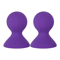 Sxiwei Women Adult Silicone Breast Pump Nipple Sucker Couple Nipples Massage Accerssory Correctors Purple Medium