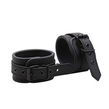 Load image into Gallery viewer, Healifty 1 Pair Ankle Cuffs Role Cuff Adjustable Soft Wrap-Around Leather Bondage
