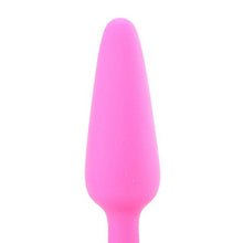 Load image into Gallery viewer, Doc Johnson Mood - Naughty 1 - Silicone Anal Plug - Small - 3.3 in. Long and 0.8 in. Wide - Tapered Base for Comfort Between The Cheeks - Small - Pink
