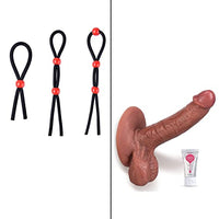 Adjustable Cock Ring & Realistic Dildo