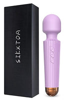 SIKXTOA Mini Vibrator, 8 Speeds 20 Patterns, G Spot Massage Wand, Clitoral Stimulator, Dildo, Sex Toys- Rechargeable Handheld Powerful Silent Waterproof, Female Adult Toys (Lavender)