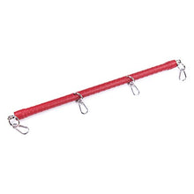 Load image into Gallery viewer, LUOEM Spreader Bar Position Ankle Cuffs Leg Spreader Bar Restraint Sports Training Tools for Adults Couple (Red)
