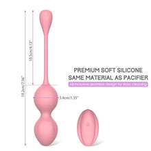 Load image into Gallery viewer, Love Eggs Bullet Vibrator with Remote Control for G-Spot Stimulation AL&#39;OFA Vibrating Eggs Wearable Love Balls with 10 Vibration Patterns (Pink)
