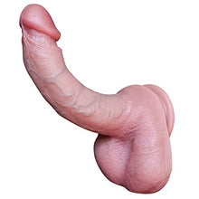 Load image into Gallery viewer, Handmade Dual Silicone Dildo Realistic Dildos with Hyper-Realistic Veins Anal Penis Huge Suction Cup Dildo Plugs Large Strap On Thick Dildo Adult Sex Toy for Women Flesh
