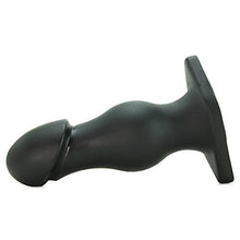 Load image into Gallery viewer, Doc Johnson Titanmen - The Rumpy - 6.5 Inch Durable Anal Plug with 6.9 Inch Girth and Phallic Tip - Flared Safety Base - Matte Finish - Butt Plug - Black
