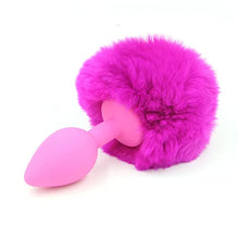 Load image into Gallery viewer, LSCZSLYH Silicone Anal Plug Plush Rabbit Tail Sex for Women Men Gay Sexy Butt Plug Tail Anal Plug Erotic Role Play Accessories (Color : Silicone Rose)
