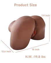 Load image into Gallery viewer, Sex Doll,19.84LB Life-Sized Sex Doll Ass Male Masturbator &amp;Drying Stick&amp; Heating Rod&amp;Sex Doll Douche Washer Hose,Torso Hip Realistic Pocket Pussy Ass for Men Couples Vaginal Anal Doggy-Tan Skin

