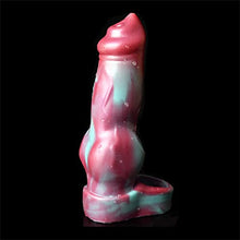 Load image into Gallery viewer, Silicone Penis Sleeve Enlarger Male Penis Extension Sleeve with Cock Ring, Realistic Dog Knot Penis Sheath Cock Extender Sleeve Adult Sex Toys (Colorful)
