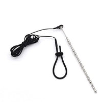 NHEHSFU 240mm Electric Shock Urethral Sound Smooth Urethral Plug Penis Band Electro Sex Urinary Dilator Medical Grade Stainless Steel Urethra Masturbation Rod