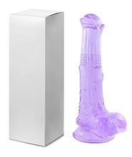 Load image into Gallery viewer, 10 inch Purple Horse Dildo + 3 PCS Stretchy Reusable Pen is Sleeve Extender
