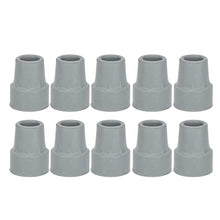 Load image into Gallery viewer, Walking Cane Tip,10pcs Rubber Crutch Tip Set Professional Portable Gray Walking Cane Tip Accessory Rubber Crutch Tips for Elderly 0.7 Inch
