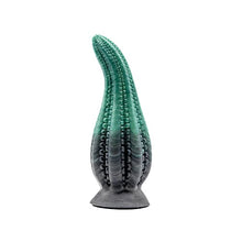 Load image into Gallery viewer, Dakken Tentacle Suction Cup Fantasy Dildo - Egyptian Green/Black Design - Handmade in The USA - Adult Toys, Sex Toys (XL)
